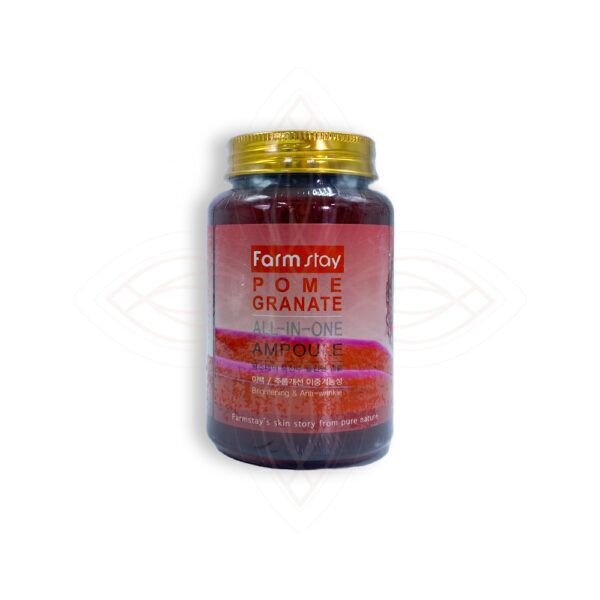 Pomegranate extract and vitamin scrub